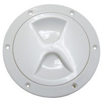 Inspektionsdeckel mit Schraubverschl., leicht PP 102mm weiß