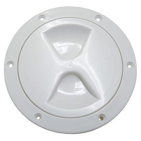 Inspektionsdeckel mit Schraubverschl., leicht PP 102mm weiß