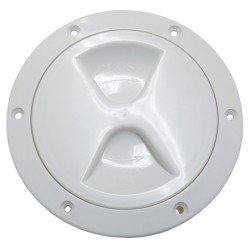 Inspektionsdeckel mit Schraubverschl., leicht PP 102mm schwarz