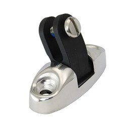 Verdeckgelenk mit Nylon-Gabel A4 Schraube 6mm zöllig, schwarz