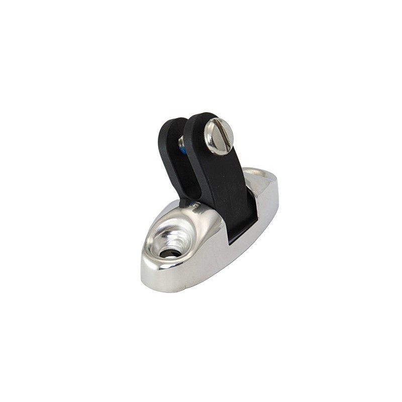 Verdeckgelenk mit Nylon-Gabel A4 Schraube 6mm zöllig, schwarz