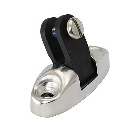 Verdeckgelenk mit Nylon-Gabel A4 Schraube 6mm zöllig, schwarz