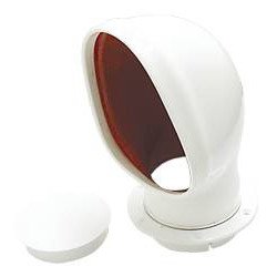 Lüfterhutze, standard PVC Höhe 230mm, Einbaumaß 102mm