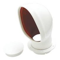 Lüfterhutze, standard PVC Höhe 230mm, Einbaumaß 102mm
