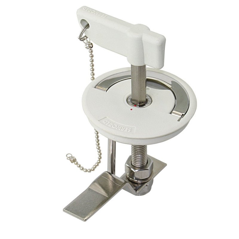 Bodenheber-Drehverschluss Nylon/GFK 75mm, mit 6-kant-Antrieb