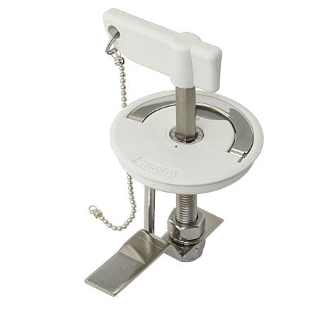 Bodenheber-Drehverschluss Nylon/GFK 75mm, mit 6-kant-Antrieb