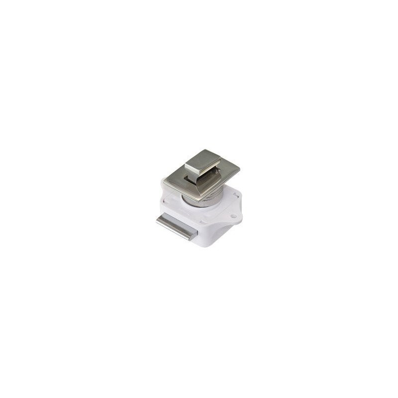 Druckknopfschnapper Edelstahl für Türen 15-22mm, rechteckig