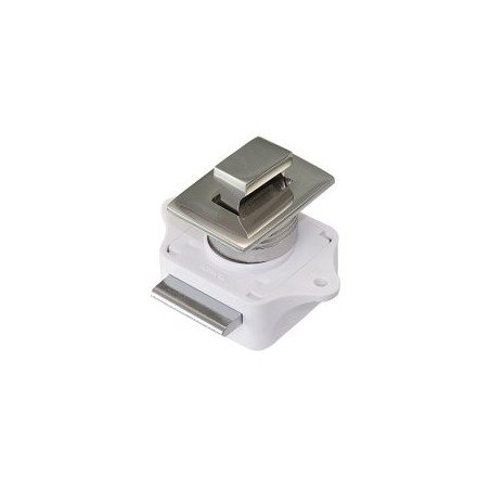 Druckknopfschnapper Edelstahl für Türen 15-22mm, rechteckig