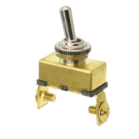 Kippschalter Kunststoff/MsCr 12V 10A 2-polig An/Aus