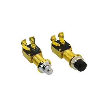 Druckschalter/Hupenknopf, wasserfest MsCr 12V 20A