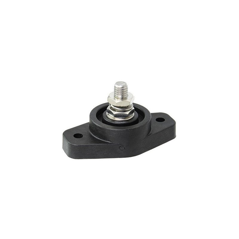 Sammelpunkt/Masseverteiler Nylon/Edelstahl/Ms M10 1-polig, Pin M10