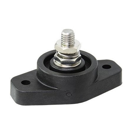 Sammelpunkt/Masseverteiler Nylon/Edelstahl/Ms M10 1-polig, Pin M10