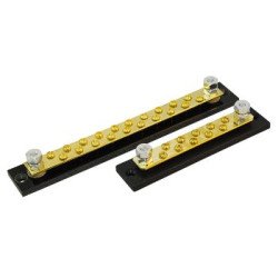 Sammelschiene/Masseverteiler PC/Edelstahl/Cu 250A 12-polig