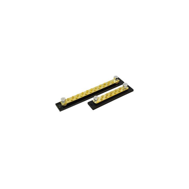 Sammelschiene/Masseverteiler PC/Edelstahl/Cu 250A 12-polig