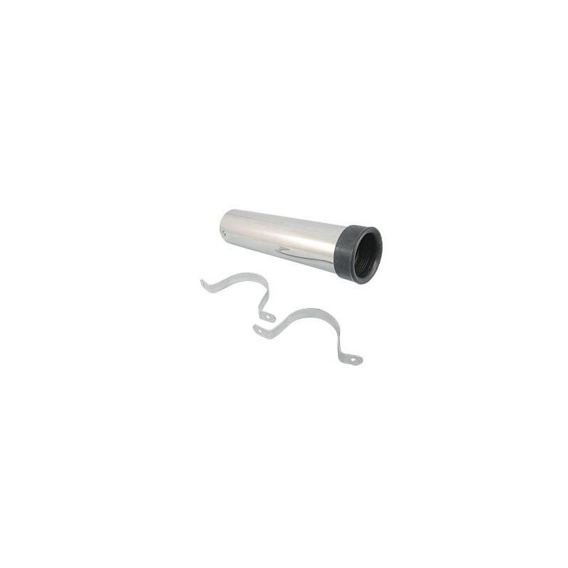 Angelrutenhalter mit 2 Klemmschellen Edelstahl 229mm