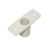 Rudergabelsockel für Einbau Nylon für Pin 19mm, weiß