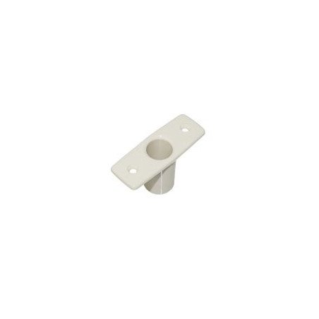 Rudergabelsockel für Einbau Nylon für Pin 19mm, weiß