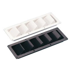 Motorraumlüfter ABS mit 5 Schlitzen, schwarz