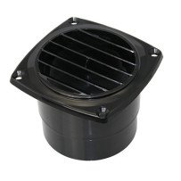 Kiemenlüfter mit Schlauchanschluss ABS für Schlauch 75mm, schwarz