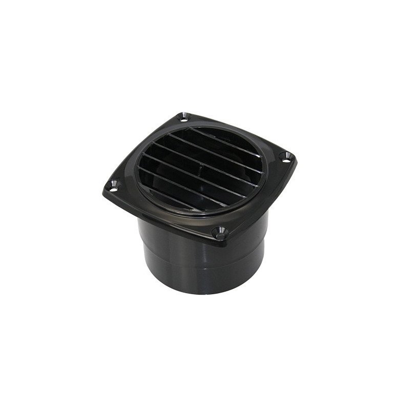 Kiemenlüfter mit Schlauchanschluss ABS für Schlauch 75mm, schwarz