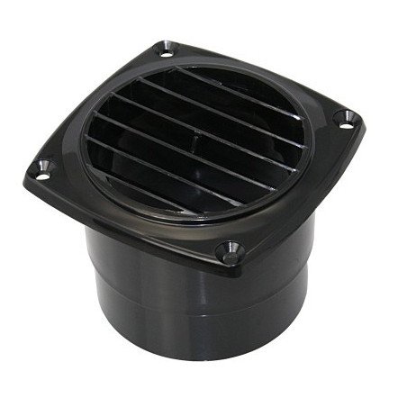 Kiemenlüfter mit Schlauchanschluss ABS für Schlauch 75mm, schwarz