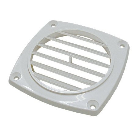 Kiemenlüfter ABS für Schlauch 75mm, weiß