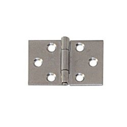 Scharnier, gestanzt, ungebohrt  A2 90x60x1,2mm