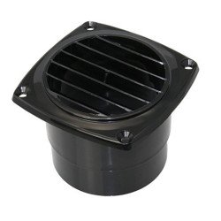 Kiemenlüfter mit Schlauchanschluss ABS für Schlauch 100mm, weiß