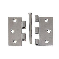 Scharnier, gestanzt, Stift lose A2 63x63x1,5mm