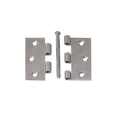 Scharnier, gestanzt, Stift lose A2 63x63x1,5mm