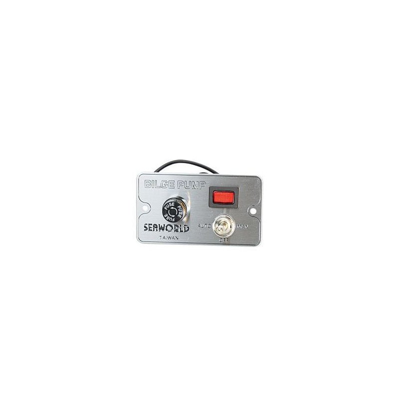 Bilgealarmtafel 12/24V mit Schalter Auto/Aus/Man.
