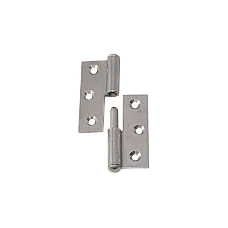 Türscharnier, gestanzt, aushebbar A2 40x50x1,5mm links