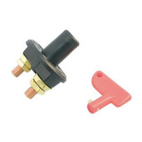 Batterieschalter 12/24V 75A schwarz/rot ohne Abdeckkappe