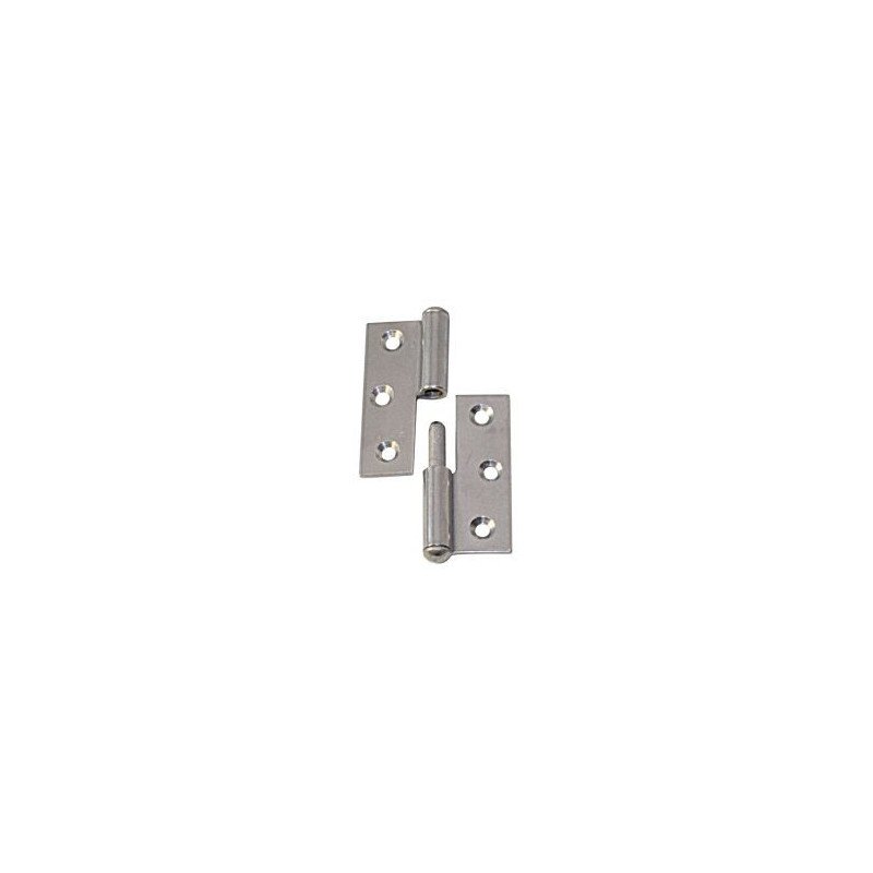 Türscharnier, gestanzt, aushebbar A2 40x50x1,5mm rechts