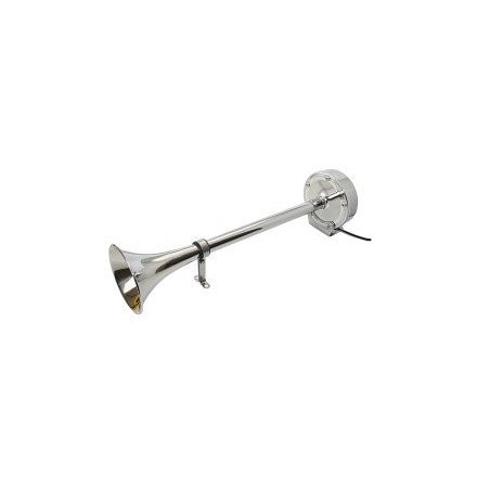 Signalhorn Edelstahl 12V 390mm 110dB