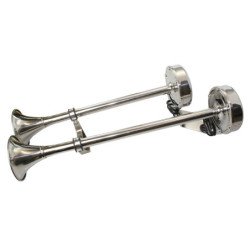 Doppelhorn Edelstahl 12V 450mm 110dB