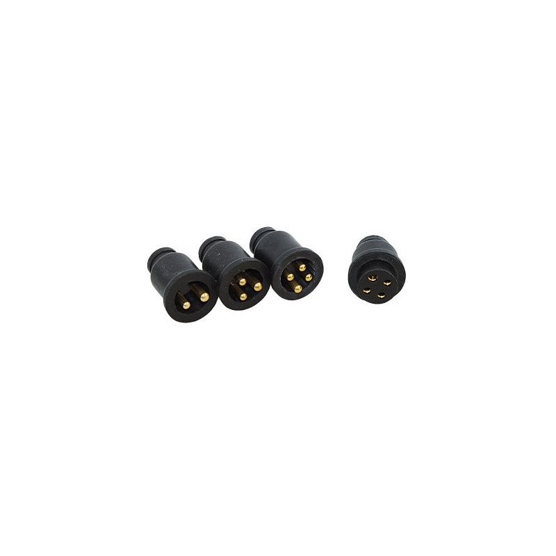 Steckverbinder mit Stecker und Sockel Neopren 10A 2-polig
