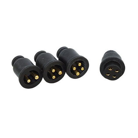 Steckverbinder mit Stecker und Sockel Neopren 10A 2-polig