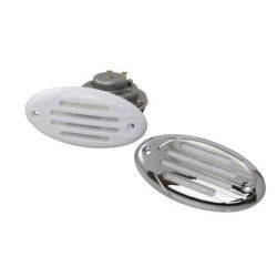 Einbau-Signalhorn Edelstahl/ABS 12V 110dB weiß oder chrom