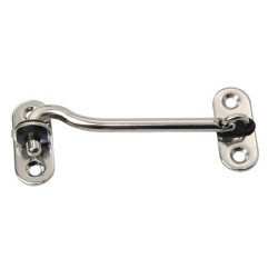 Sturmhaken, klapperfrei Edelstahl/Gummi 64mm