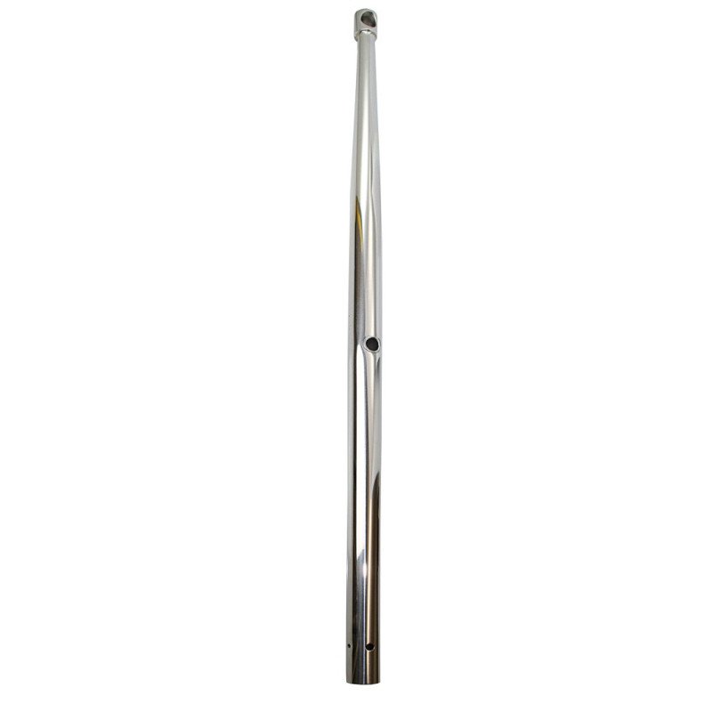 Relingstütze mit zyl. Kopf A4 25x610mm, 2 Durchzüge
