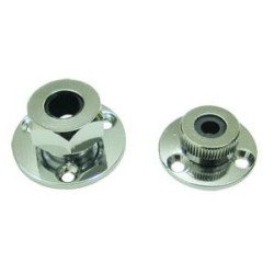 Kabeldurchführung MsCr/Gummi 32mm, für Kabel 6mm