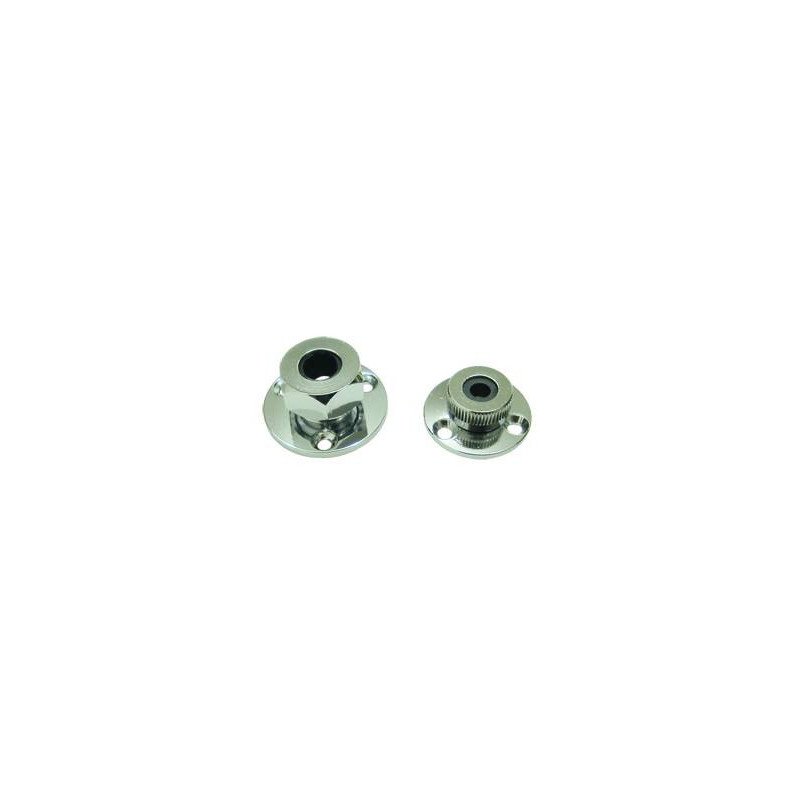 Kabeldurchführung MsCr/Gummi 32mm, für Kabel 6mm