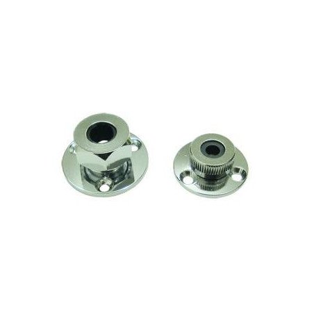 Kabeldurchführung MsCr/Gummi 32mm, für Kabel 6mm