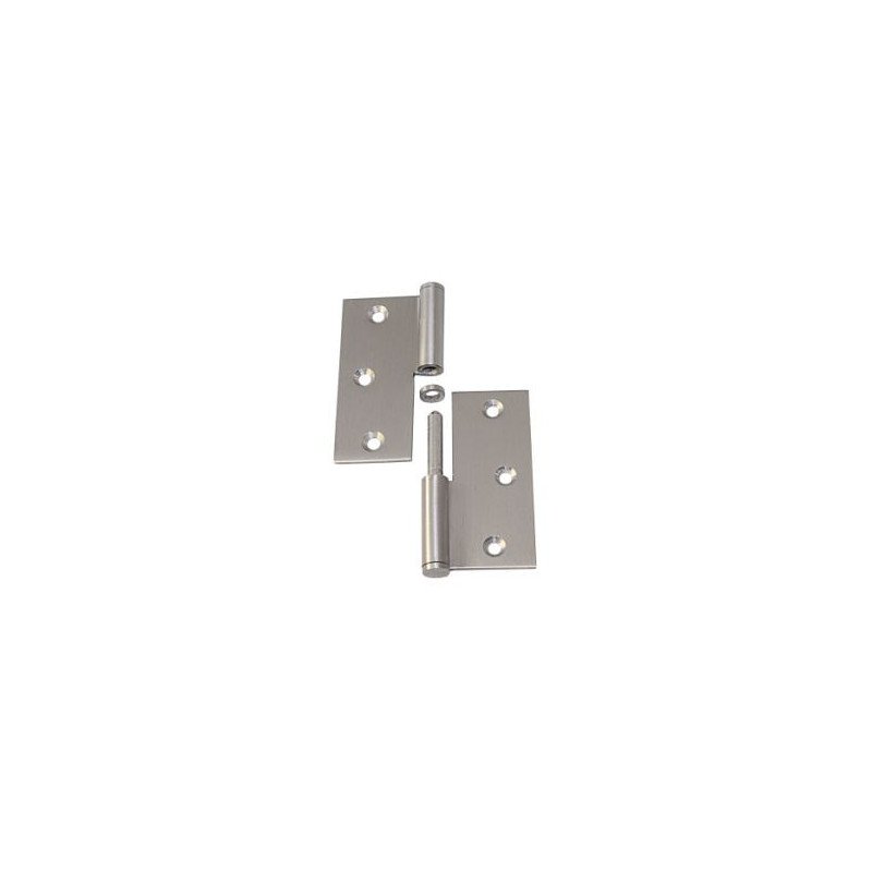 Türscharnier, gestanzt, aushebbar A2 90x90x2,5mm rechts