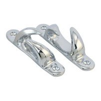 Lippklampe, überlappend MsCr 78mm, für Seil 10mm Paar