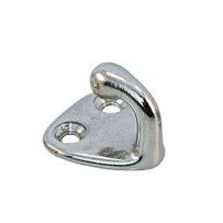 Fenderhaken mit Schnappverschluss MsCr 43mm SB-Pack