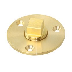 Lenzstopfen mit Schraubverschluss und Vierkantantrieb Messing iD19mm