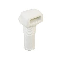 Tankentlüfter Nylon für Schlauch 16mm, 0° weiß