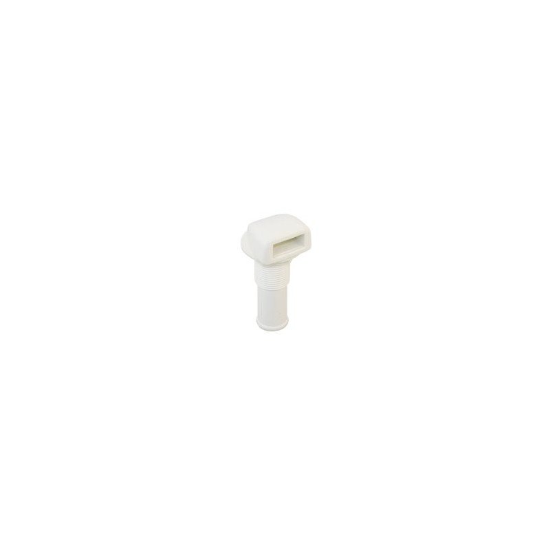 Tankentlüfter Nylon für Schlauch 16mm, 0° weiß